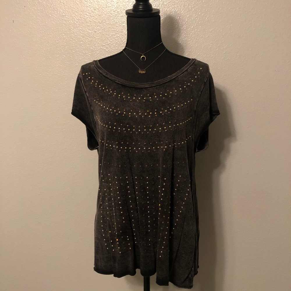Studded Gray T-shirt